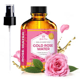 Leven Rose 24K Gold Rose Water Toner bottle for balanced hydration and luminous skin