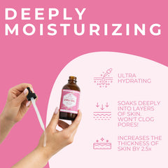 Leven Rose Emu Oil para cabello brillante y saludable.