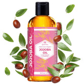 Leven Rose Jojoba Oil bottle pour for daily skin hydration and makeup removal.