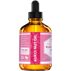 Leven Rose Kukui Nut Oil drops ready for targeted facial or scalp use and quick absorption.