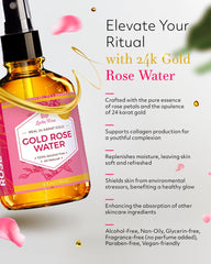 Leven Rose rose petals hydrosol image highlighting soothing aroma and gentle skin-toning properties