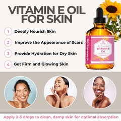 Leven Rose Vitamin E Oil on skin provides a healthy glow