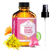 Leven Rose Witch Hazel Toner bottle for balanced skin and refreshing daily tone.