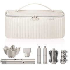 Lexeeco travel case beige materials close-up showing durable fabric and soft padding.