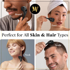 Lexi White Beauty derma roller scalp-application demonstrates targeted scalp care potential.