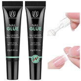 LEYKOSH Nail Glue with 10s dry technology for fast manicures and instant adhesion.