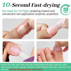LEYKOSH strong-adhesion up to 28 days keeps press-ons secure during daily activities.