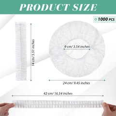 Leyndo clear waterproof shower cap keeps hair dry during washing