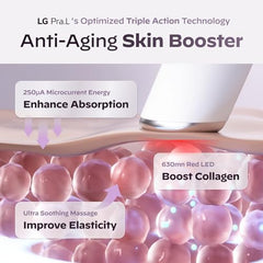 LG Pra.L Galvanic Booster Blush Pink compact travel-friendly design