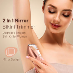 LGTGH bikini trimmer ceramic blades deliver smooth, safe trimming.