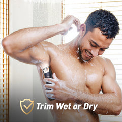 Ergonomic anti-slip grip for confident control during grooming.