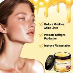 LHBMET Bee Venom Cream daily routine image suggests simple application.