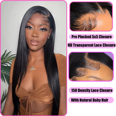 Liangya Hair hd-closure-5x5-texture-closeup highlights smooth virgin hair texture.