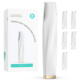 Liberex Sonic Dermaplaning Tool face close-up for professional-grade exfoliation