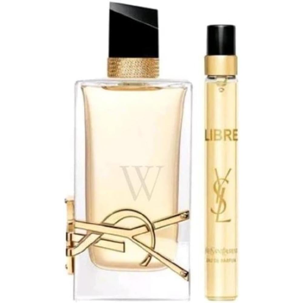 Libre by Yves Saint Laurent gift set featuring 3oz and 0.33oz EDP sprays for everyday warmth and allure.