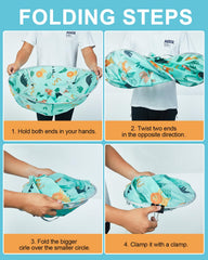 Lictin cape with four buckles adapts as children grow for long-lasting use