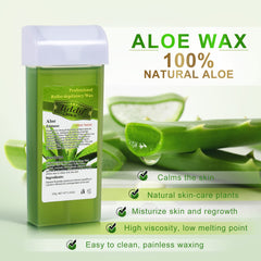 Liddy Dance roll-on wax application showing easy, even coverage