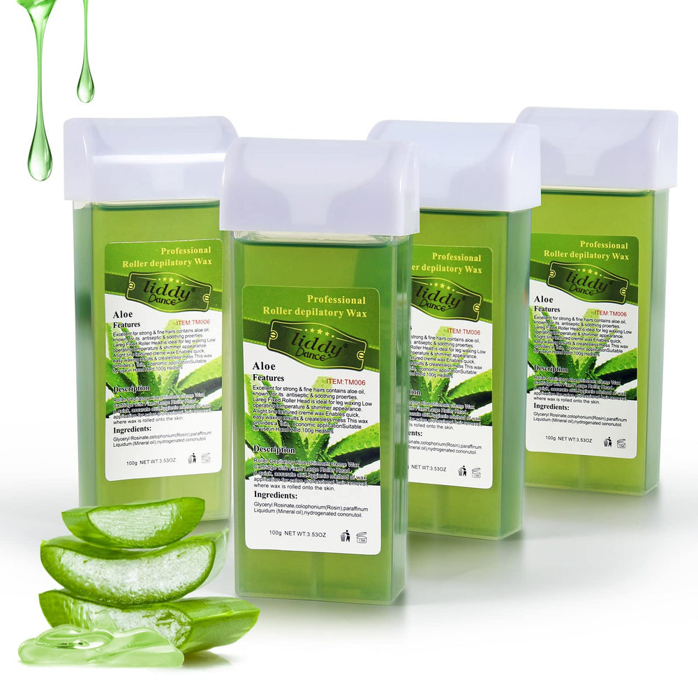 Liddy Dance wax refill soft roller aloe close-up for soothing sensitive skin