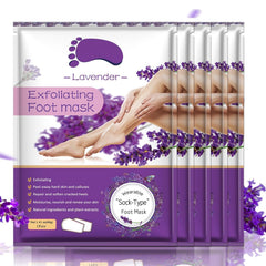 Liefiet Foot Peeling Mask 5Pack packaged with lavender scent for soft feet