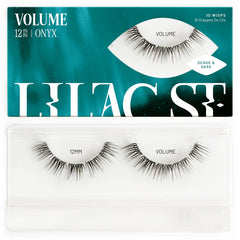 Lilac St volumen dramático en conjuntos 12mm para un look intenso y ligero.