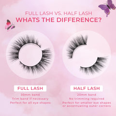 Lilly Lashes Butterfl-eyes half lash easy to apply without trimming.
