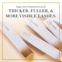Lilly Lashes Level Up eyebrow serum application for thicker-looking brows.