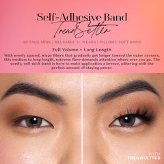 Lilly Lashes soft pillow-band closeup shows comfortable, weightless lash band.