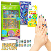 Lilo and Stitch Stitch Nail Art Set components showcased for creative at-home nail design sessions