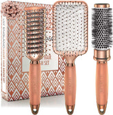 Lily England rose gold paddle brush for smooth styling and day-to-day frizz control.