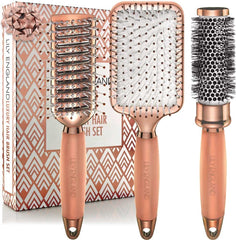 Lily England rose gold paddle brush for smooth styling and day-to-day frizz control.
