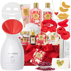 LILY ROY 27-pcs spa gift basket for at-home pampering