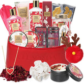 LILY ROY 36Pcs gift set packaging showcases premium spa items for gifting
