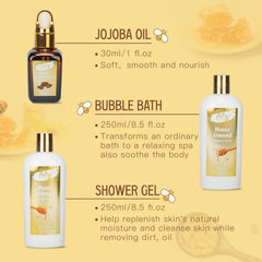 LILY ROY Bath Salt and Bath Bomb convey a soothing soak for relaxation.
