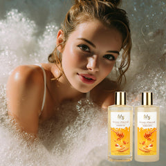LILY ROY bath salt and diffuser setup showcasing calming aromatherapy options