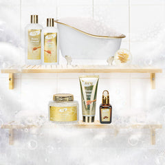 LILY ROY Jojoba Oil and Body Cream demonstrate deep moisturization for dry-skin comfort.
