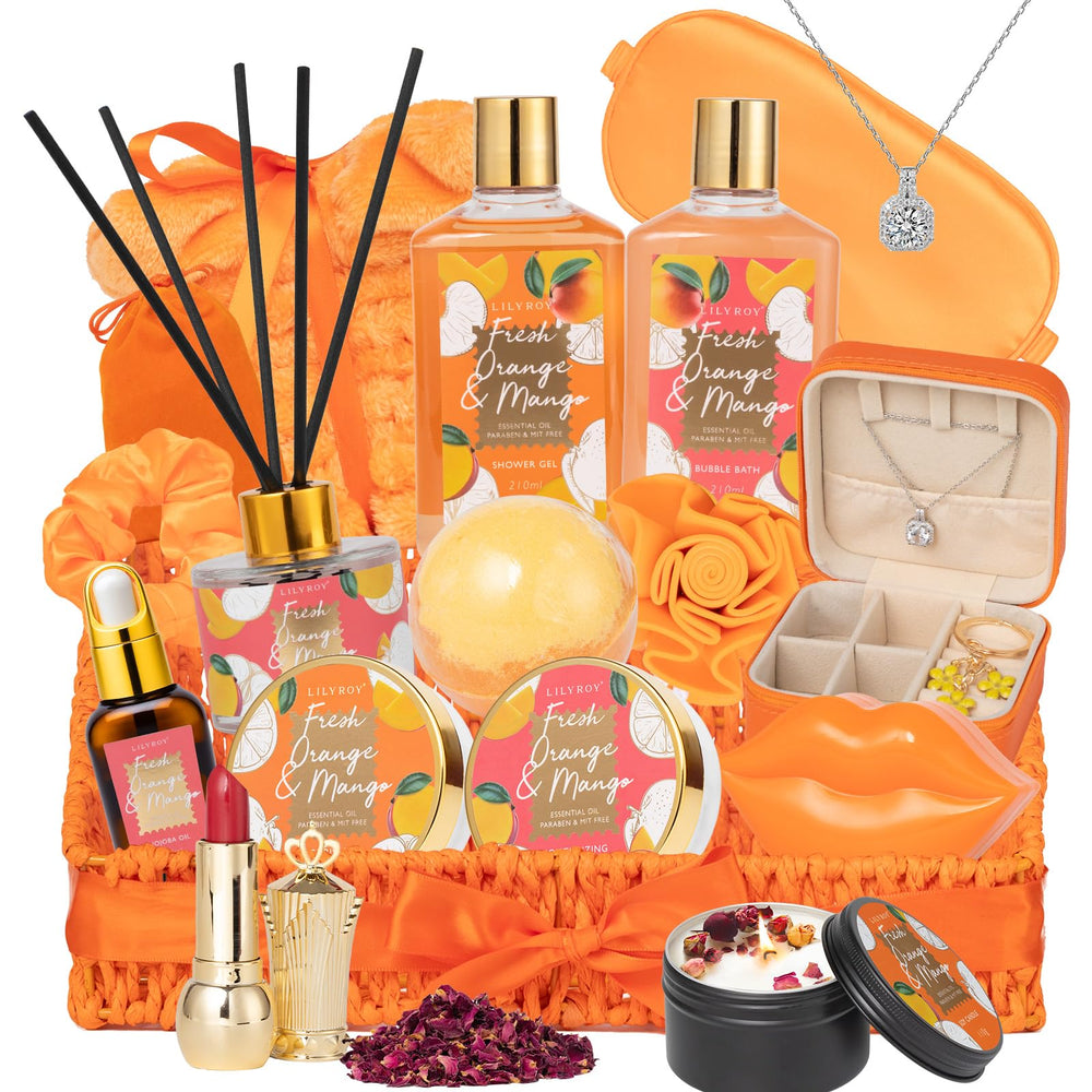 LILY ROY shower gel gift basket for a refreshing morning cleanse and spa-like routine