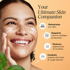 LilyAna Naturals hyaluronic acid glow on skin surface during application for deep hydration