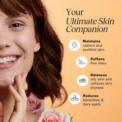LilyAna Naturals rose distillate swatch highlights gentle hydration and botanical skincare