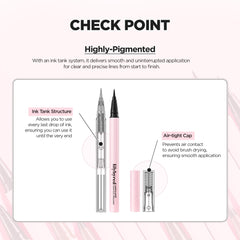 Lilybyred AM9 to PM9 0.1mm brush close-up for precise application