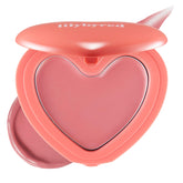 lilybyred Luv Beam Cheek Balm heart-shaped blush closeup shows playful natural flush