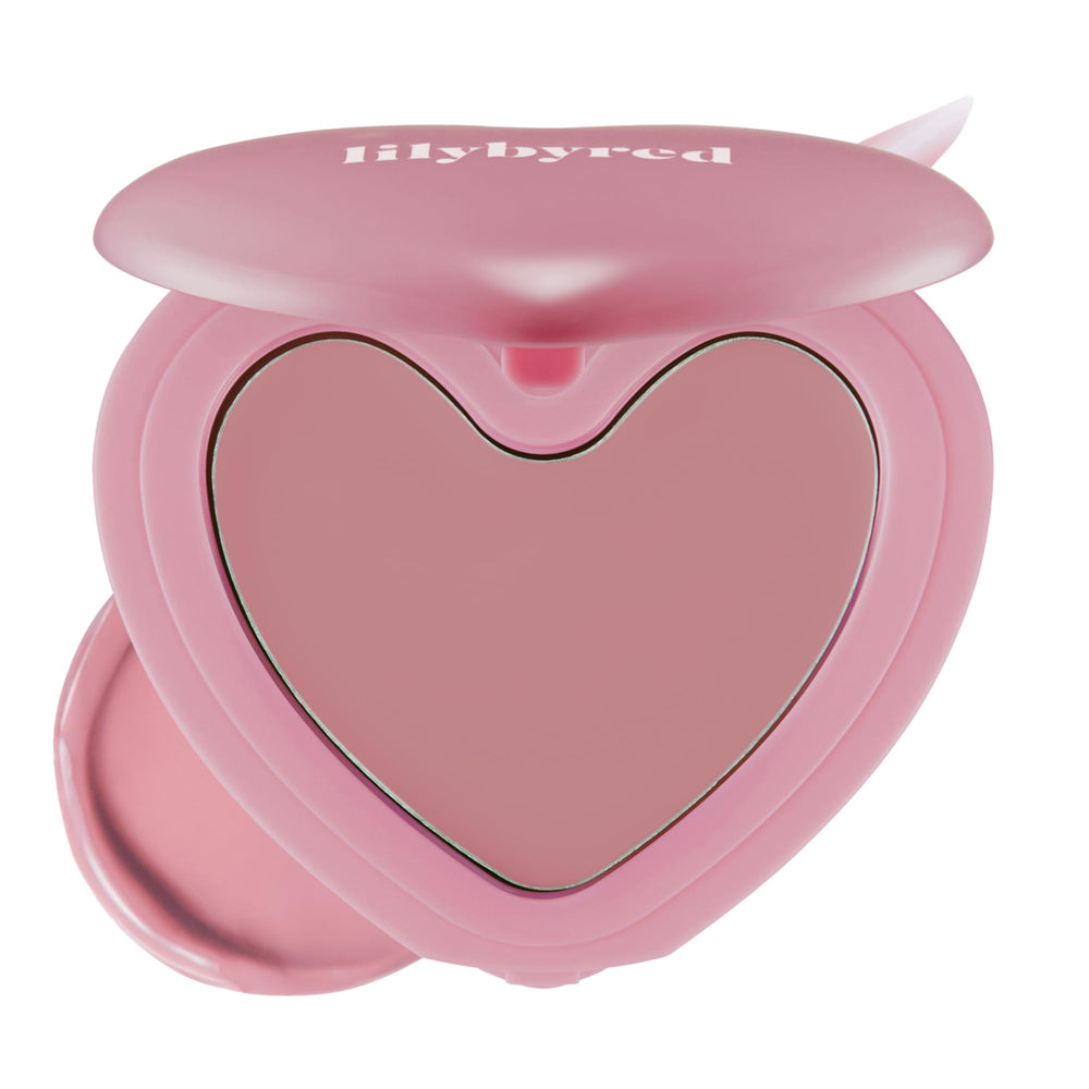 lilybyred Luv Beam heart-compact blush adds playful color for a natural glow