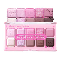 lilybyred Mood Keyboard palette open shows ten shades for versatile day-to-night looks.