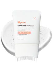 LilyEve GROWTURN serum bottle for precise scalp delivery and quick absorption