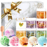 LILY ROY Christmas spa gift box—gift-ready luxury packaging for mom or friend.