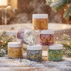 LILY ROY Shea butter ingredients highlight deep skin nourishment after baths.