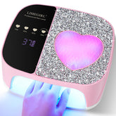 LimeGirl Nail Lamp front view showcases sleek design for fast home gel curing.