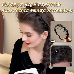 LINBLIF diadema retro con perlas, combinación elegante y cómoda para eventos.
