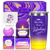 Linkax purple self-care basket gift box with curated spa treats for gifting occasions and celebrations