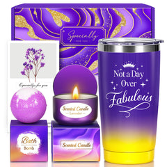 Linkax purple self-care basket gift box with curated spa treats for gifting occasions and celebrations