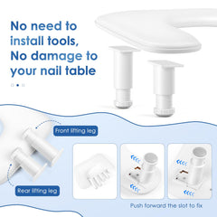 LIONVISON manicure arm rest spacious design fits most nail lamps and desks.